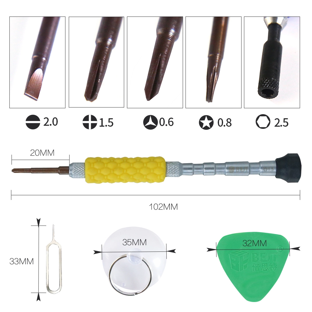 BST-669 téléphone cellulaire réparation outils précision mini jeu de tournevis pour toutes les séries iphone