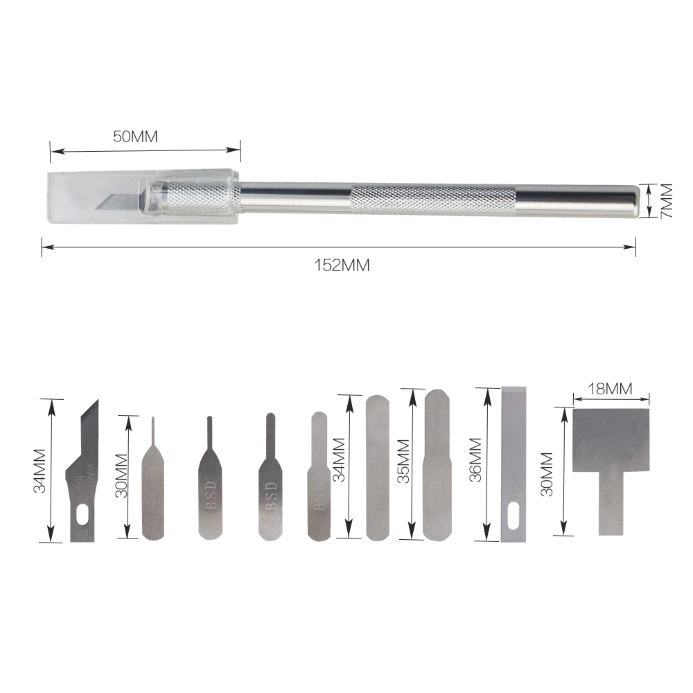 BEST-68A Messer Holzschnitzwerkzeuge Rasiermesser Hobby Leder Obst Lebensmittel Handwerk Skulptur Gravur Skalpell DIY Schneiden PCB Reparatur