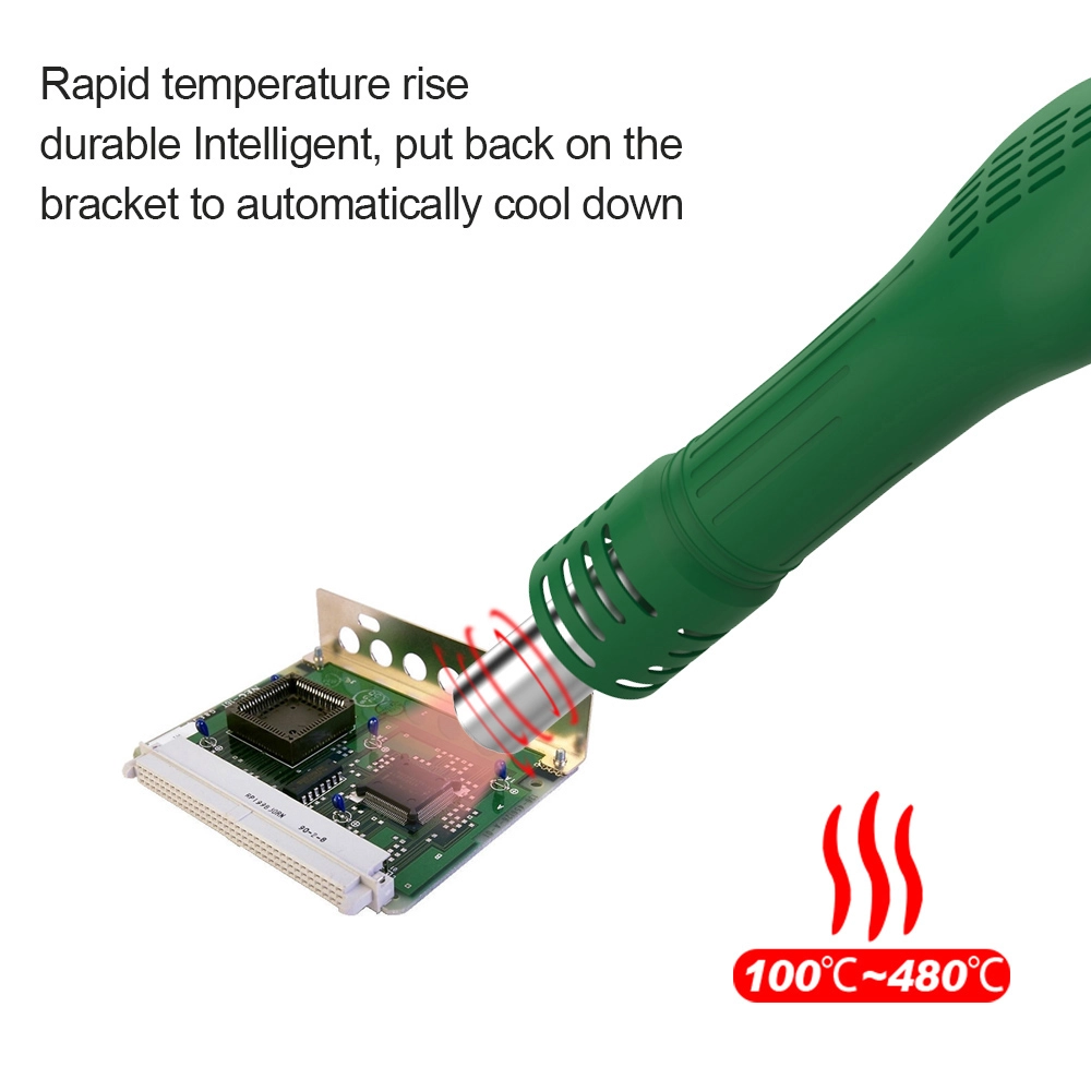 BST-858D + Usine Directe Haute Qualité À Souder Dessoudant Pistolet À Air Chaud Station De Retouche pour iPhone / Smartphone Outil De Réparation Mobile