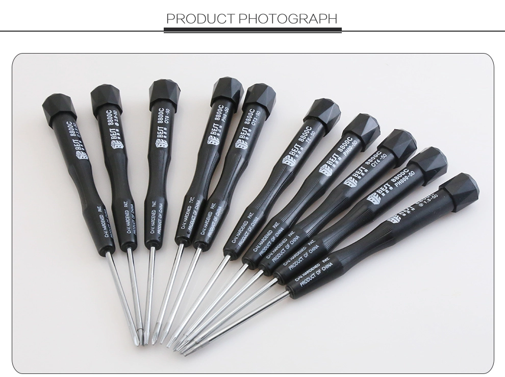 BST-8800E Tournevis magnétique multifonction de précision 10 in1 pour iphone samsung repair open tool Kit de tournevis