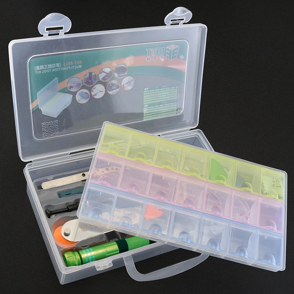 BST-8911B Multifunktionale Handy Eröffnung Pry Werkzeuge Reparatur Kit Set mit Komponente Box