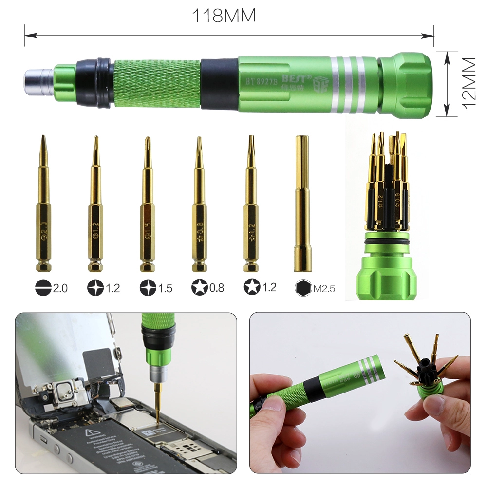 BST-8911B Multifunktionale Handy Eröffnung Pry Werkzeuge Reparatur Kit Set mit Komponente Box
