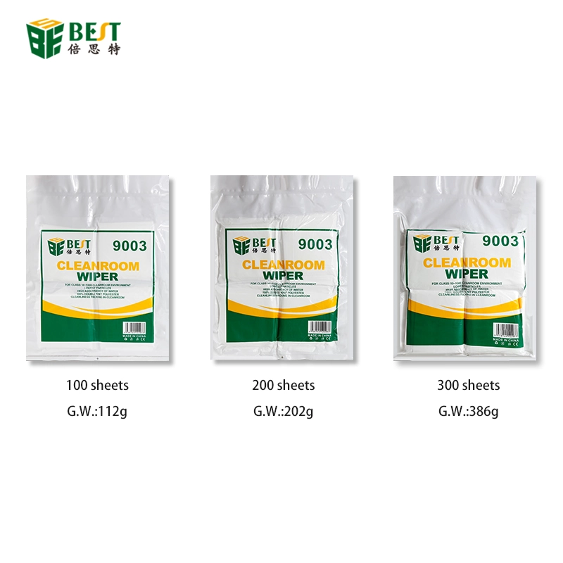 BST-9003 Anti-static Dust Cleanroom Laptop Computer LCD car Glass Microfiber Polyester Mobile Phone Screen Wiper