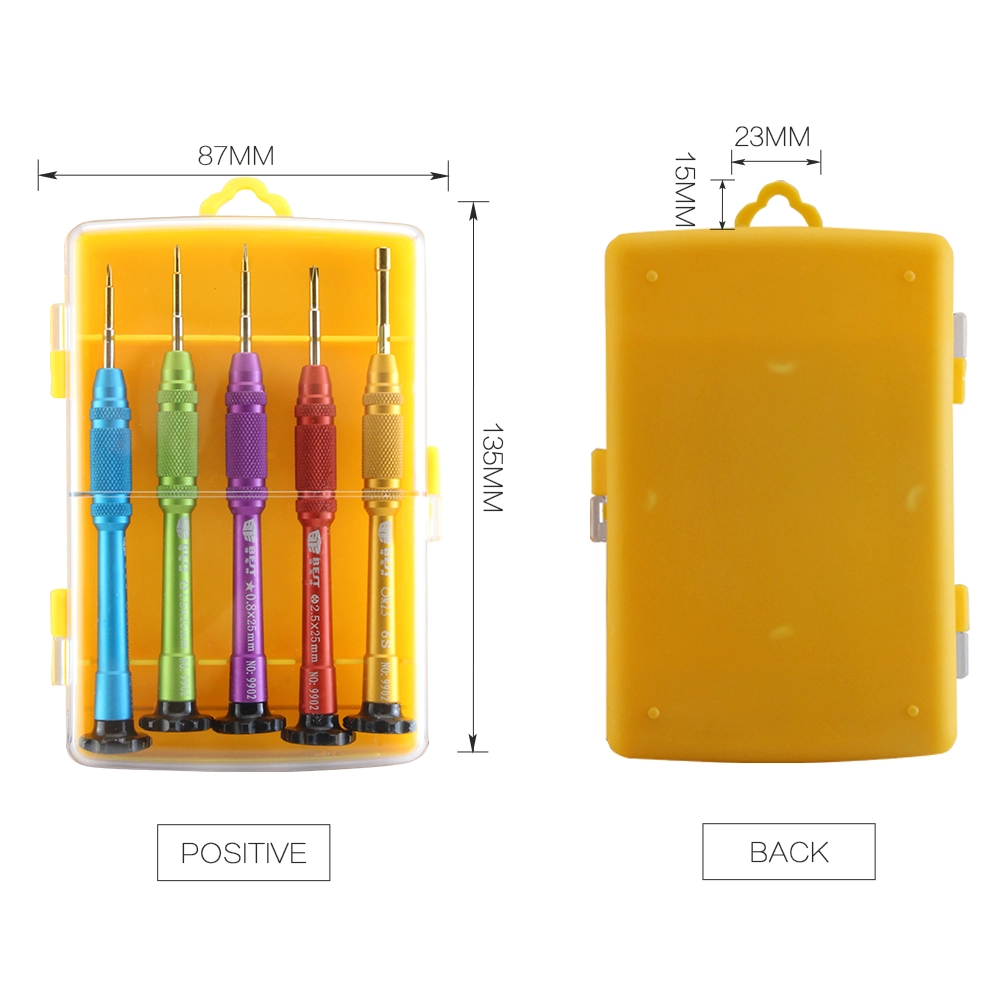 BST-9902S Livraison gratuite 5 en 1 Ensemble de tournevis de précision nouvelle arrivée pour iPhone 7 Kit de réparation d'ouverture