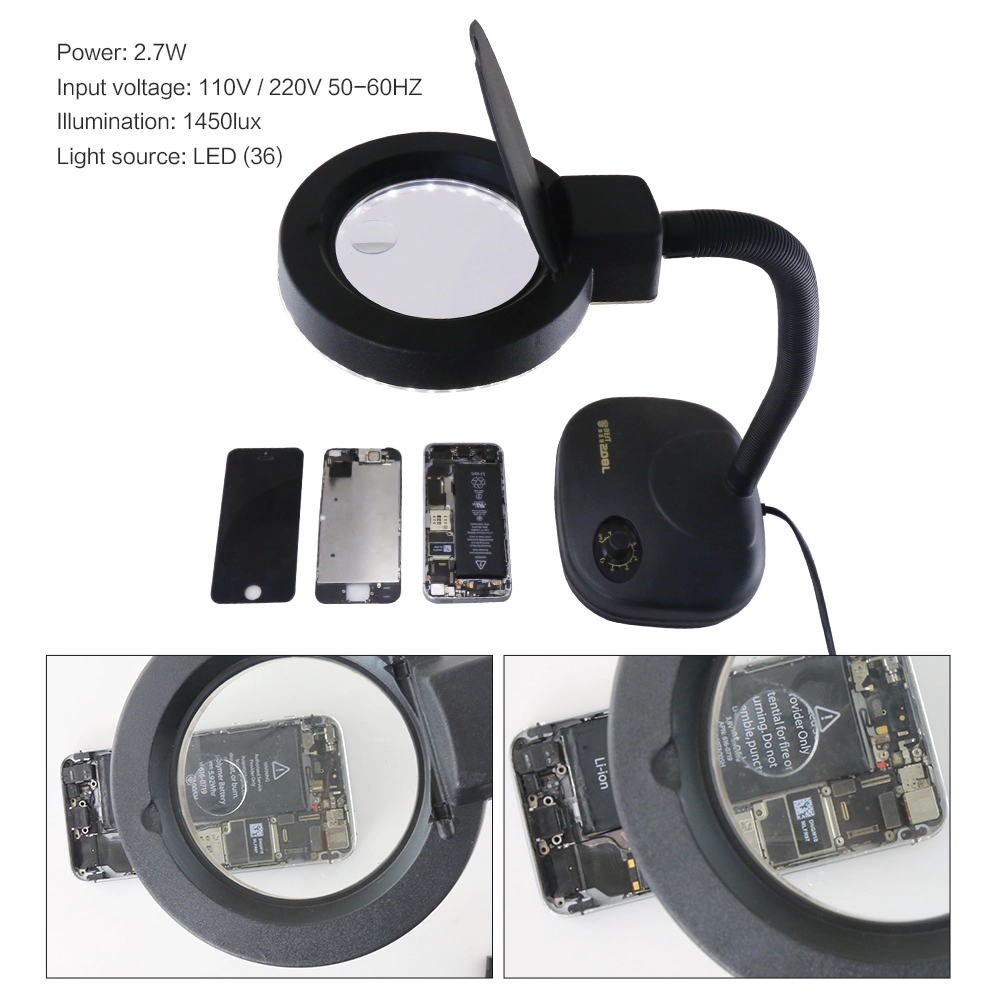 Best-208L 5x / 10x 36 LED Lupe Schreibtischlampe