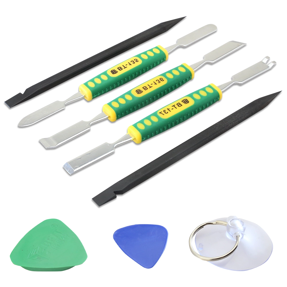 Démonter ouverture kits de réparation d'outils avec ventouse, nylon non Pry Outils, Métal Pry Bar BEST-9902
