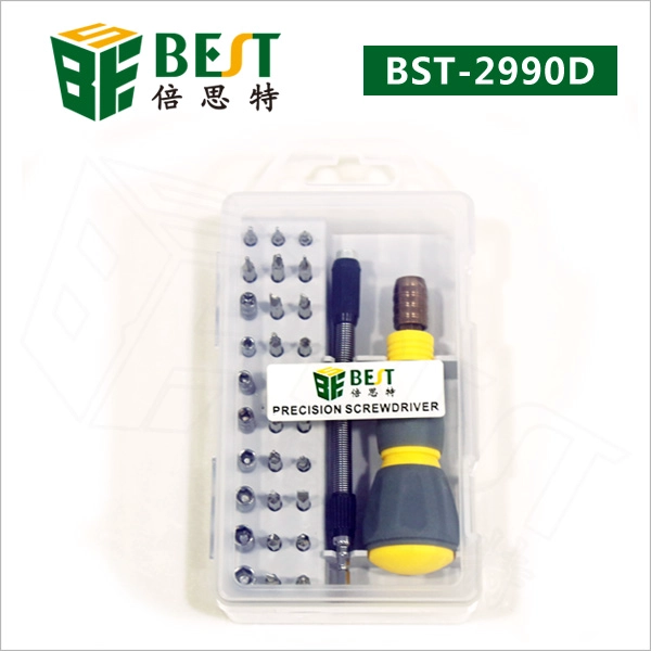 高品质Presicion螺丝刀套装33 PCS 1手机返修工具BST 2990D