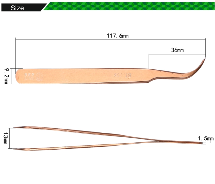 High Quality Tweezer Black Color Coating Tweezers Best Supplier BST-158