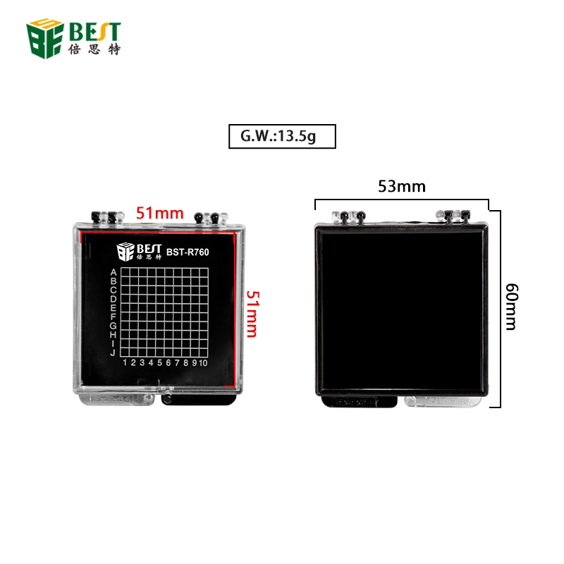 Bestool 760 High Качество ESD Коробки для хранения Clamshell Case CPU Коробка компонента для Intel 775 1155 1156 0THER IC Защитная коробка