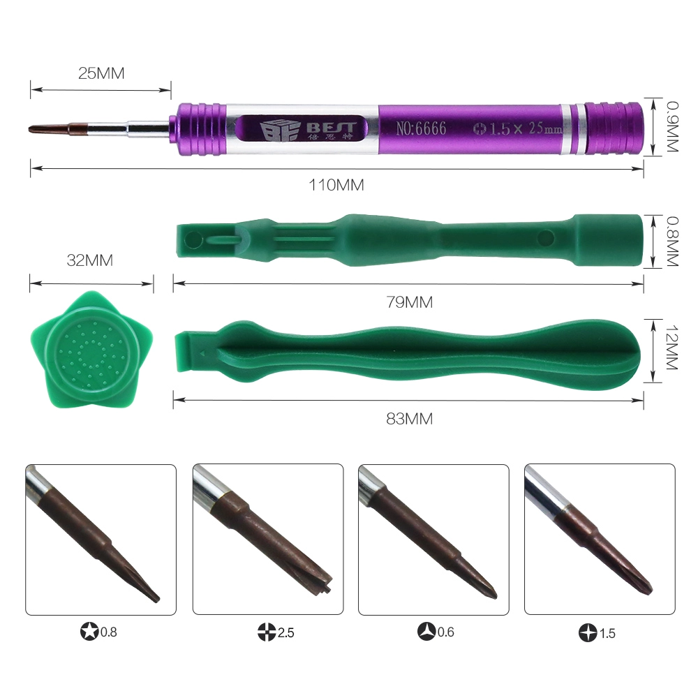 BST-6666 y type screwdriver bit Mobile Phone Repair Tools Kit Spudger Pry Opening Screwdriver Set