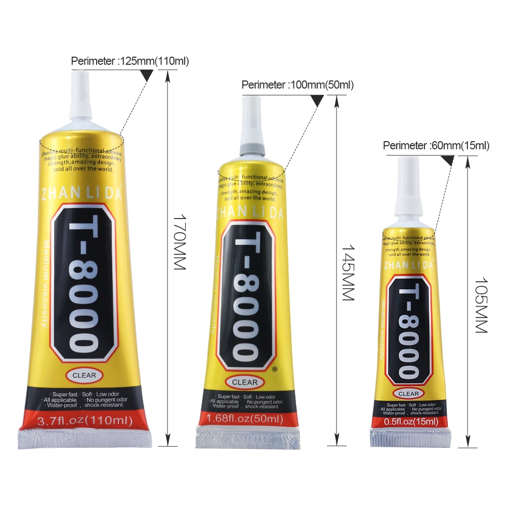 Multifiant 15 Ml 50ml 110ml T8000 Adhesive Glue pour Mobile Touch Screen Repair