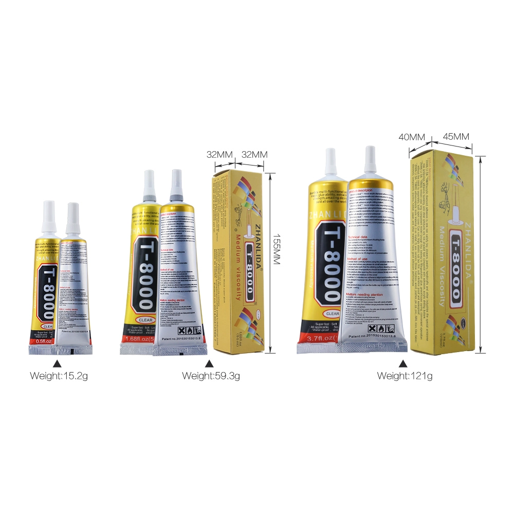 Multifiant 15 Ml 50ml 110ml T8000 Adhesive Glue pour Mobile Touch Screen Repair