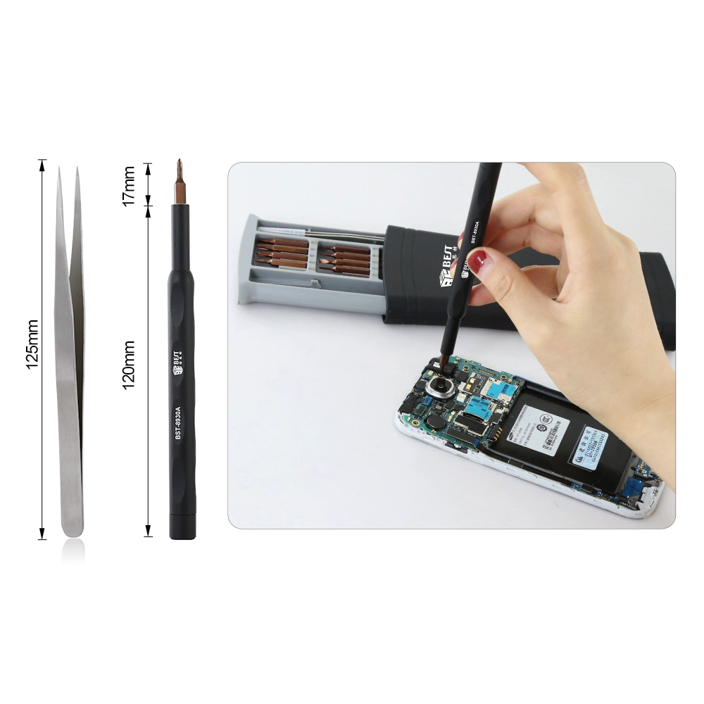 Nouveau modèle Tournevis Kit d'utilisation quotidienne 22 en 1 bits magnétiques de précision Accueil Outils essentiels Tournevis bricolage Set BST-8930A