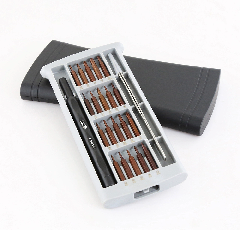 Nouveau modèle Tournevis Kit d'utilisation quotidienne 22 en 1 bits magnétiques de précision Accueil Outils essentiels Tournevis bricolage Set BST-8930A