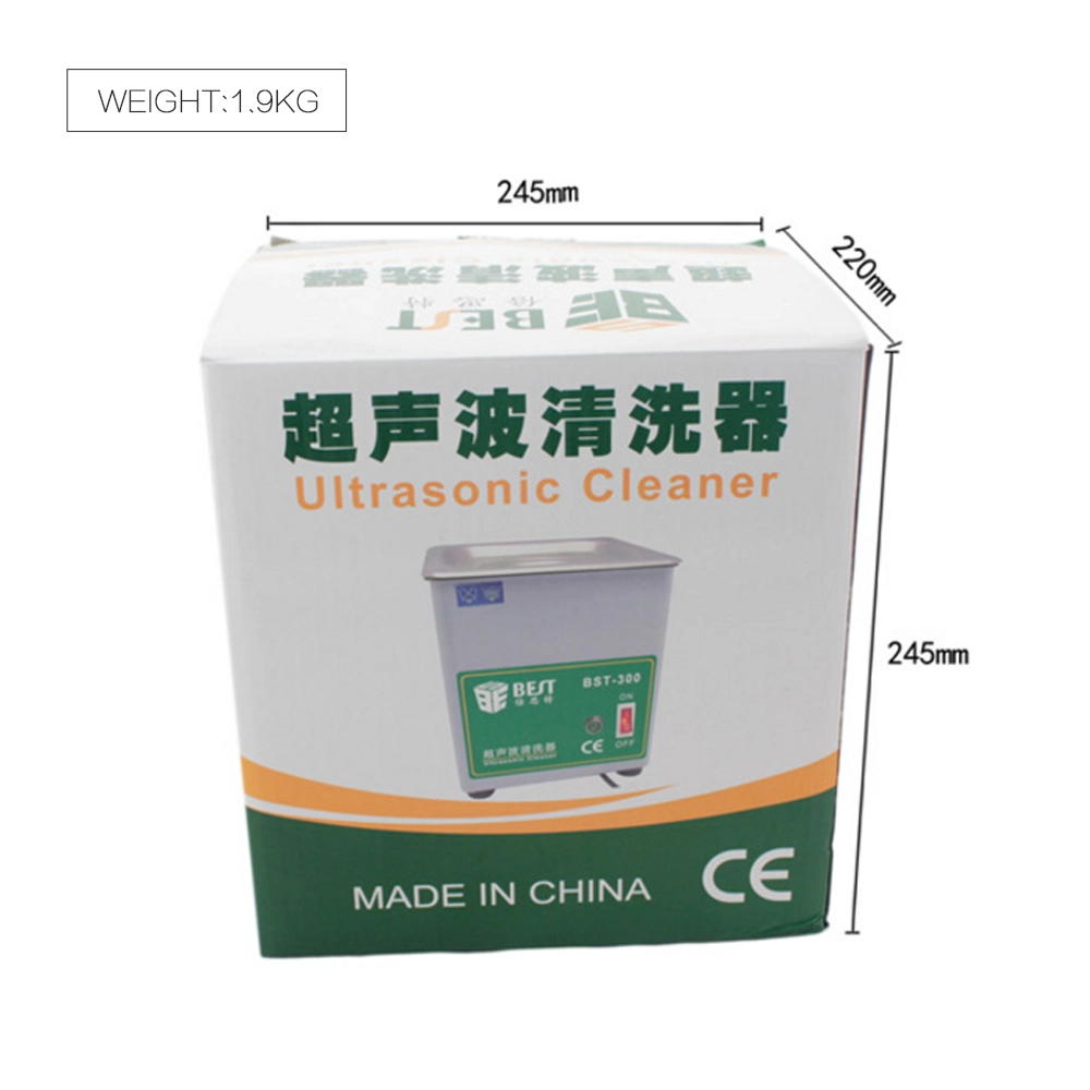 Geräuschloser Ultraschallreiniger Edelstahl Ultraschallreiniger 1.8L BEST-300
