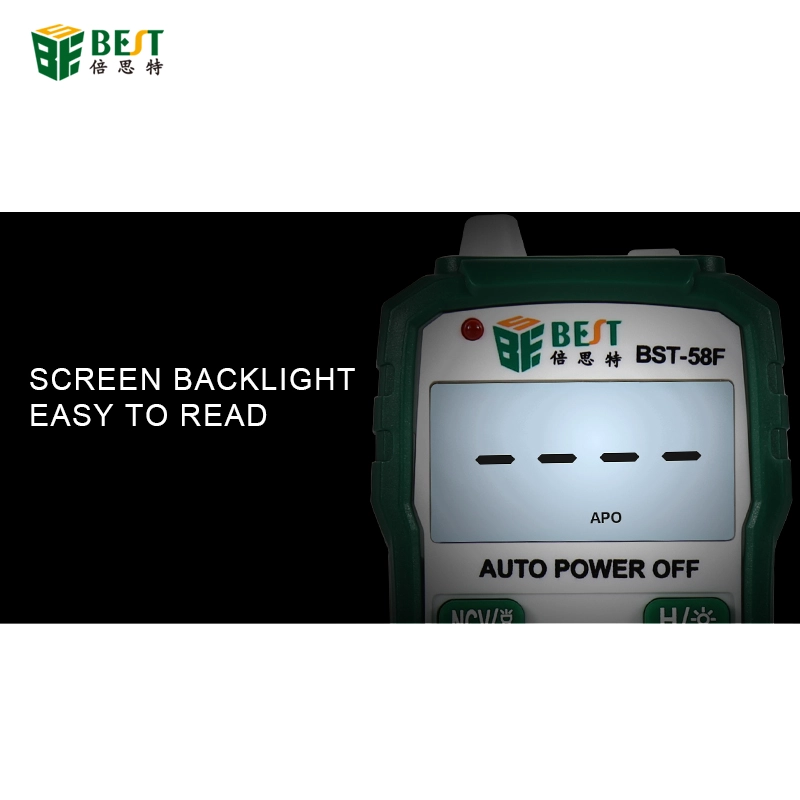 BST-58F Tester multimetro digitale DC / AC senza contatto Tester corrente multimetro
