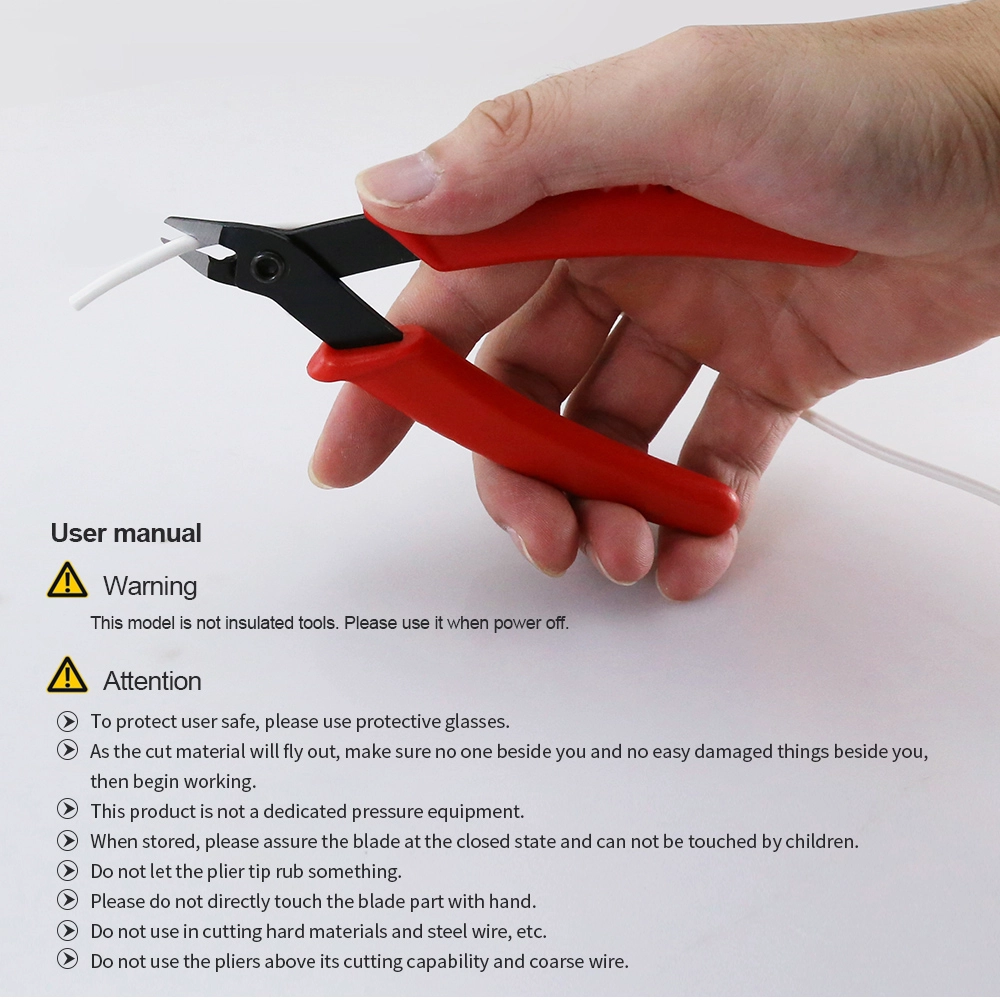 BST-109 OEM Elektronische Diagonalklemme Sideline Tragbare Zangen Handwerkzeuge Praktische rote Griff Mini 5-Zoll-Zangenzange