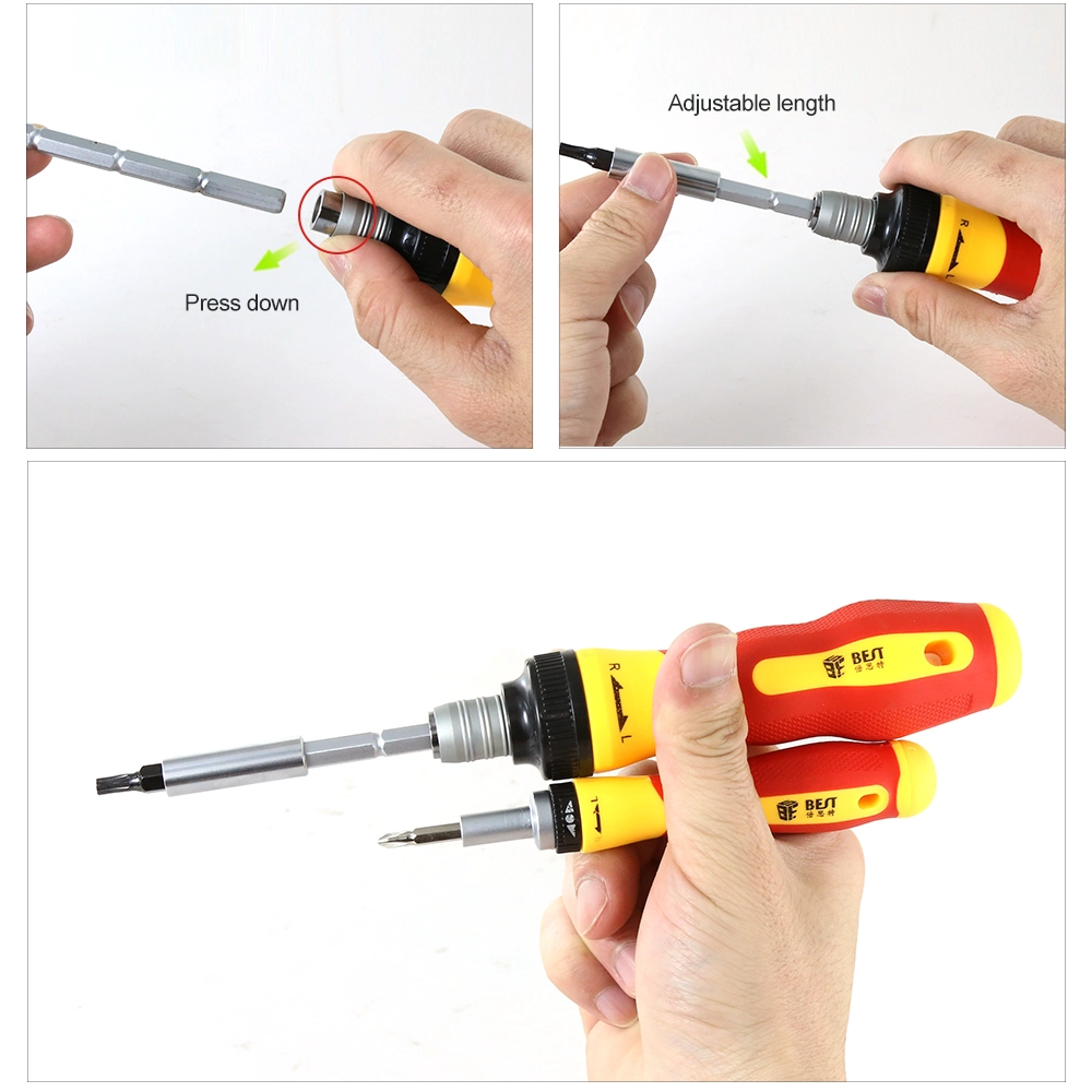 Set de tournevis Precision Tools pour réparer les téléphones portables Ordinateurs et ordinateurs portables BEST 2028B