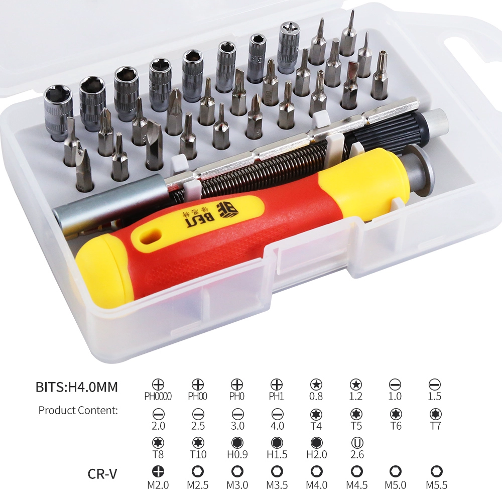 Professionnel de précision 33 Pcs dans un outil de réparation Set Screwdirver pour téléphone portable BST 2028H