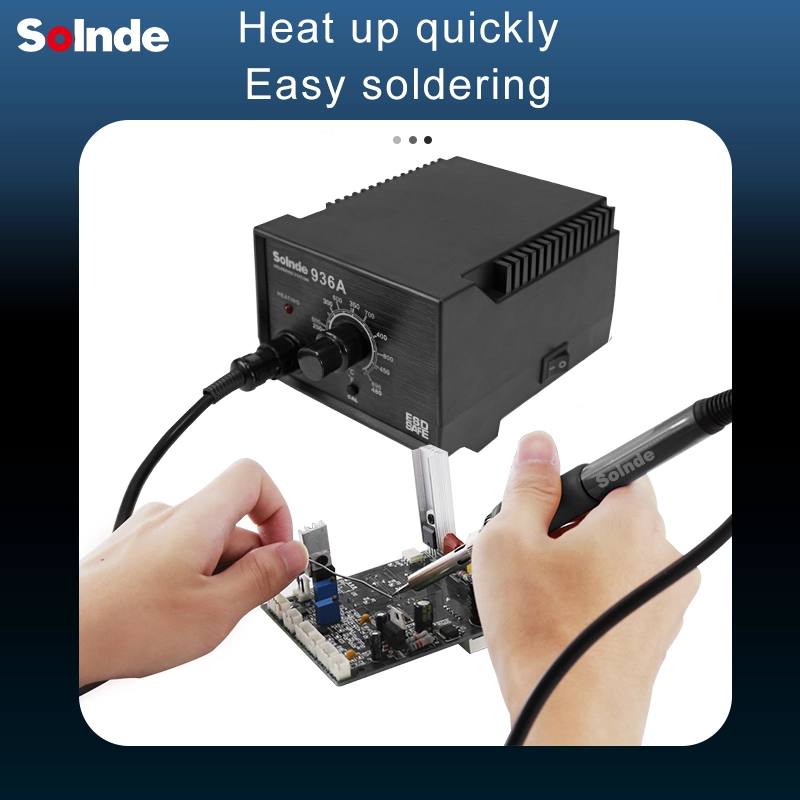 SLD-936A Anti-estática sem chumbo Tabela pode ajustar a manutenção de telefone celular de solda elétrica de solda elétrica industrial, aquecendo rapidamente a solda e ferro elétrico conveniente
