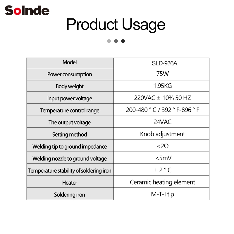 SLD-936A Anti-estática sem chumbo Tabela pode ajustar a manutenção de telefone celular de solda elétrica de solda elétrica industrial, aquecendo rapidamente a solda e ferro elétrico conveniente
