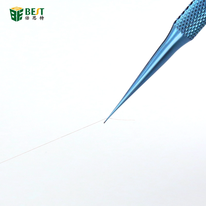 Y20 / Y21 Titan-Legierung Pinzette Professionelles Wartungstool 0,15mm Rand-Fingerabdruck Pinzette Apple Motherboard Kupferdraht