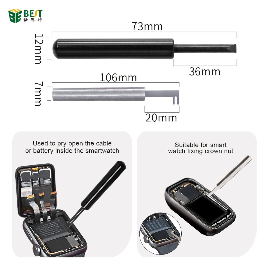 批发BST-8017 6在1观察启动器套件套件套件套装iWatch Iwatch拆卸螺丝刀带有垫子精确螺栓驾驶员观察工具