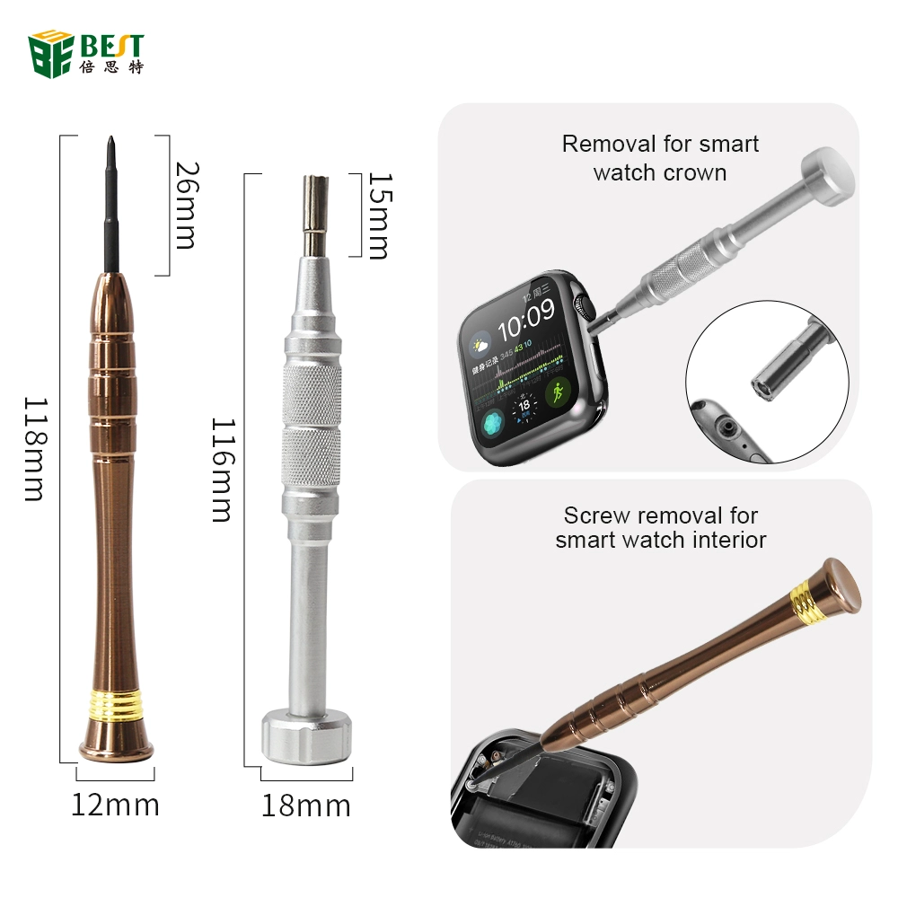 批发BST-8017 6在1观察启动器套件套件套件套装iWatch Iwatch拆卸螺丝刀带有垫子精确螺栓驾驶员观察工具
