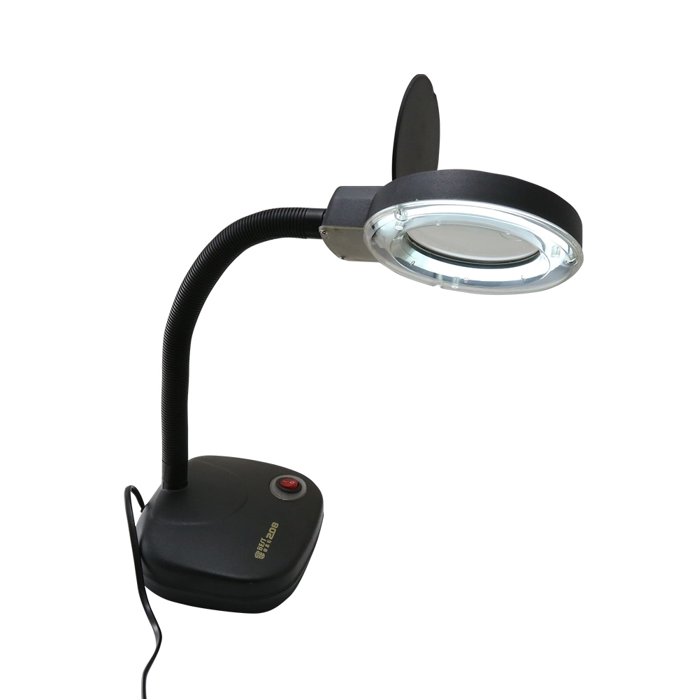 研究室用蛍光灯BST-208用デスクトップ拡大鏡