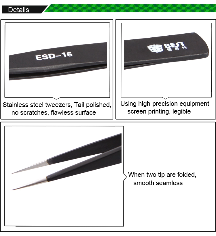 Wimpernpinzette aus China gerade Wimpern Pinzette Groß BST-ESD-13