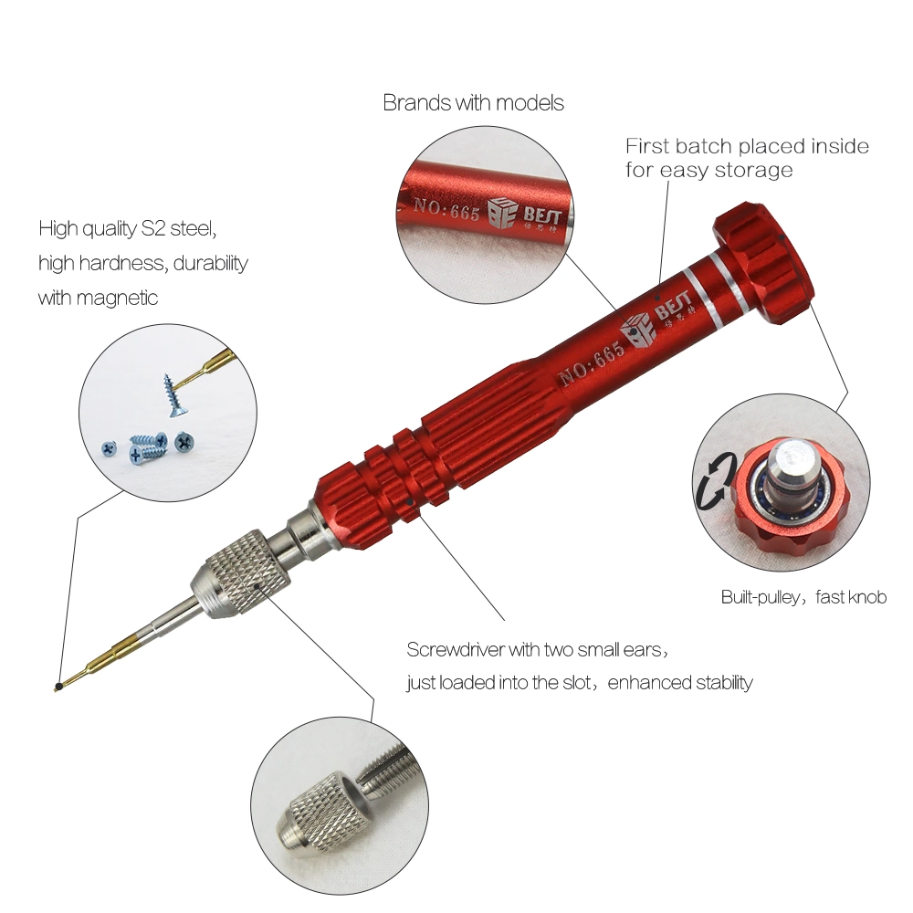 outils à main de gros interchangeables Bit tournevis Réparation BST-665