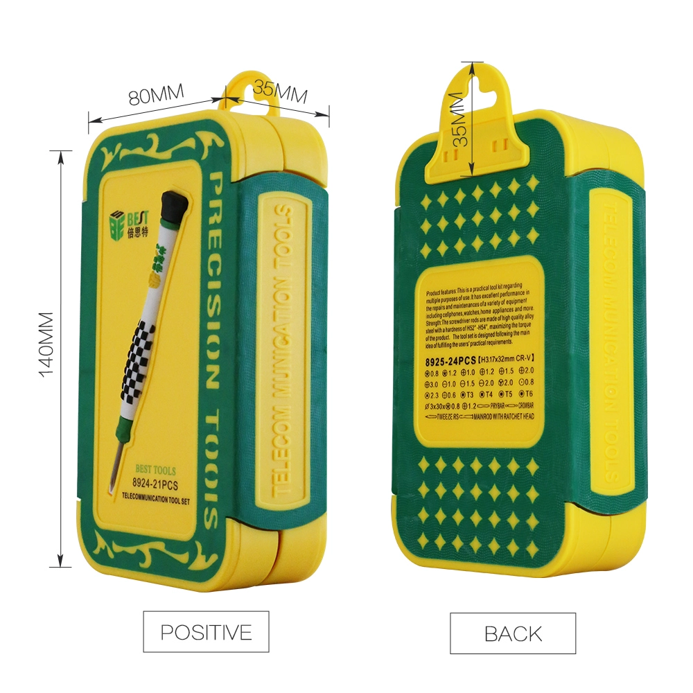 prix de gros de Kit d'outils de tournevis pour kit de réparation de téléphone portable mobile BST-8924
