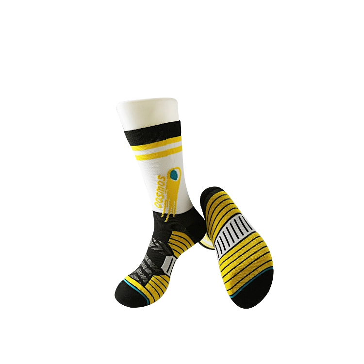 China gestrickte männer sport sock auf verkauf, elite sport socken großhandel preis Hersteller