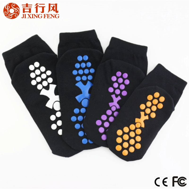 China Trampolinanlage anti-Slip Baumwolle Socken mit menschlichen Art, atmungsaktiv, Schweiß absorbierende, Soem-service Hersteller