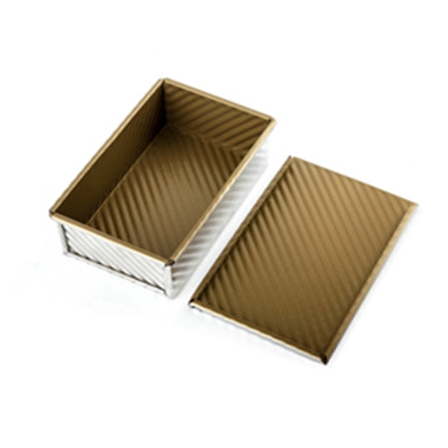 16 Inch Aluminum Gold Color Corrugation Loaf Pan Whlolesales China