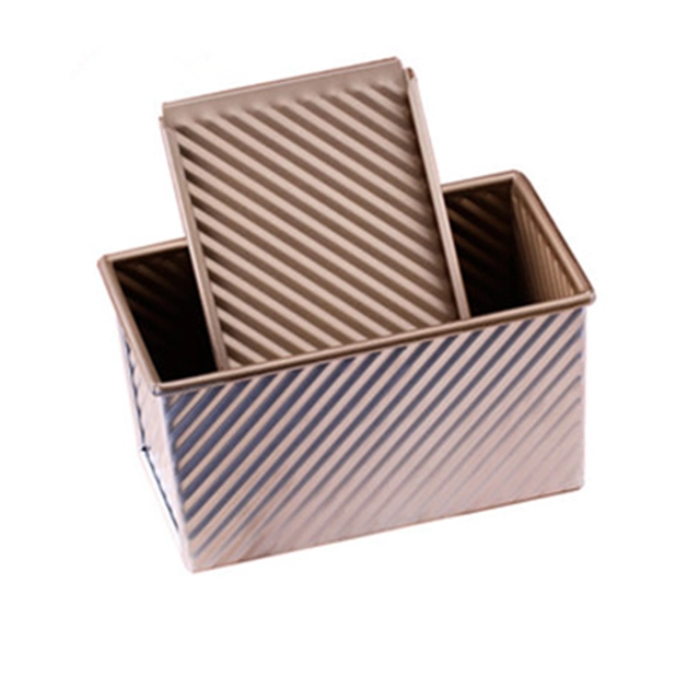 16 Inch Aluminum Gold Color Corrugation Loaf Pan Whlolesales China
