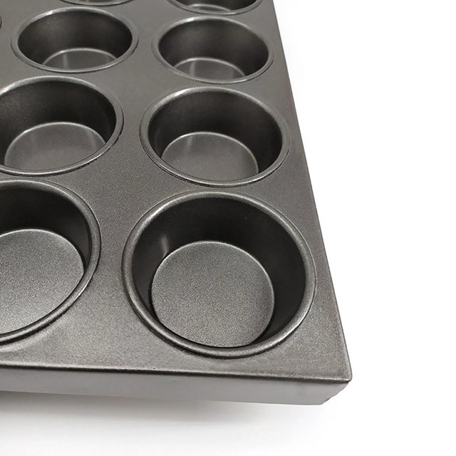 Teglia da forno per muffin rotonda antiaderente da 35 unità