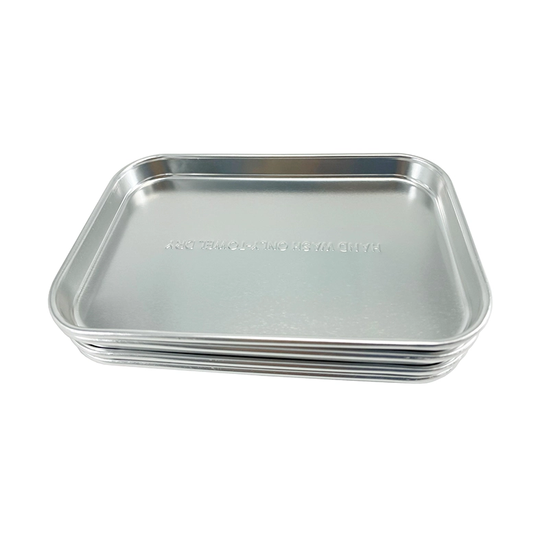 Pastilla de bandeja de horno de aluminio pequeño de 4x6 pulgadas