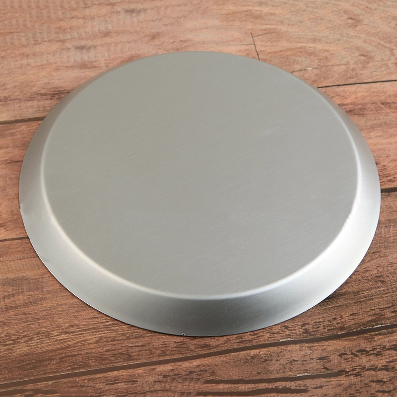 Bandeja de pizza de aluminio anodizado redondo