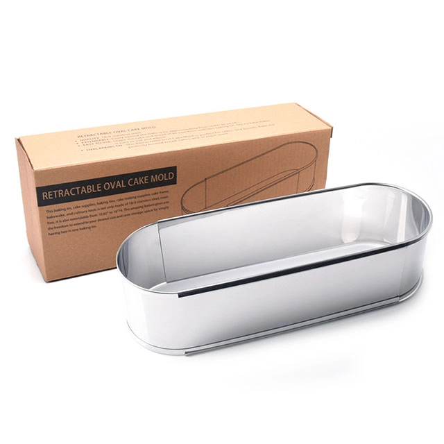 Anillo de mousse de acero inoxidable de forma ovalada ajustable TSMR08