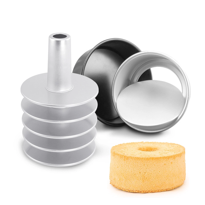 Alumínio Chiffon Cake Pan 3pcs Set