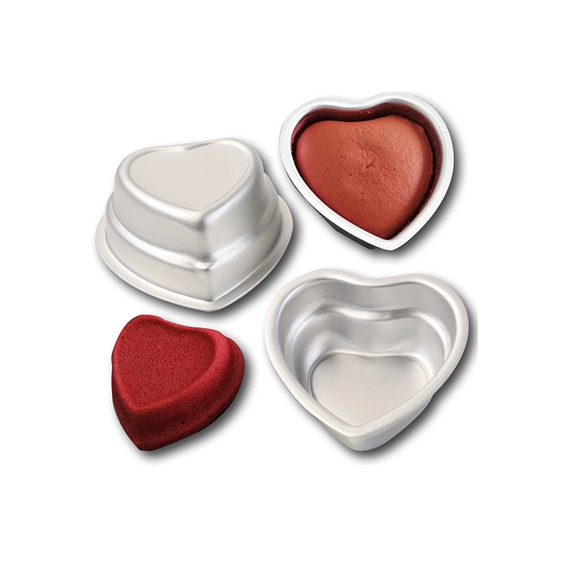 ประเทศจีน Aluminum Mini Heart Cake Pan Cake Baking Mold ผู้ผลิต