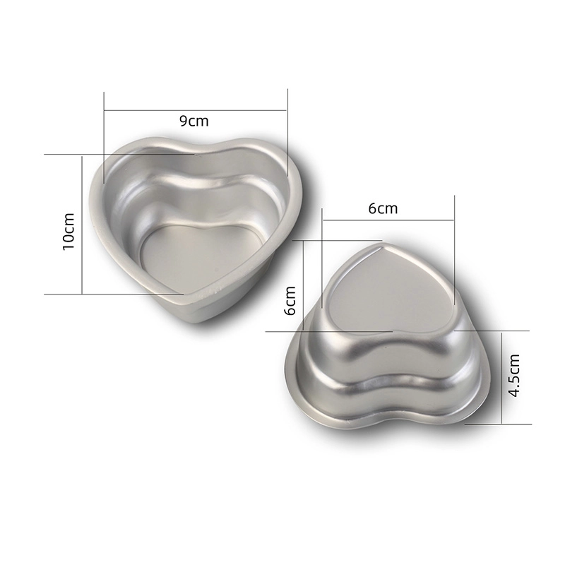 Aluminum Mini Heart Cake Pan Cake Baking Mold