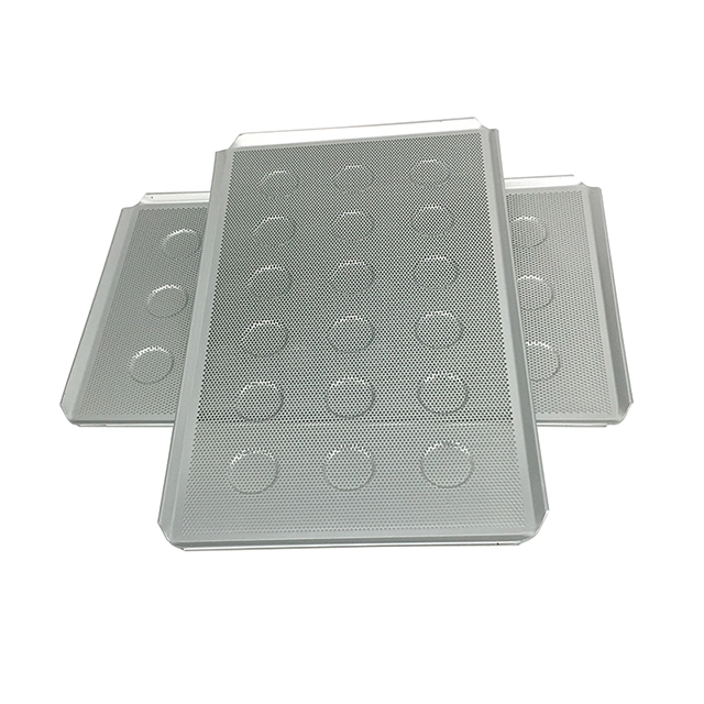 Bandeja de tarta perforada de aluminio