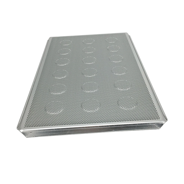 Bandeja de tarta perforada de aluminio