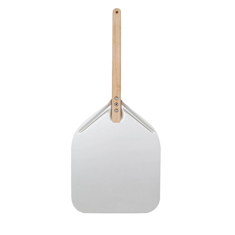 China Aluminum Pizza Shovel with Detachable Wooden Handle manufacturer