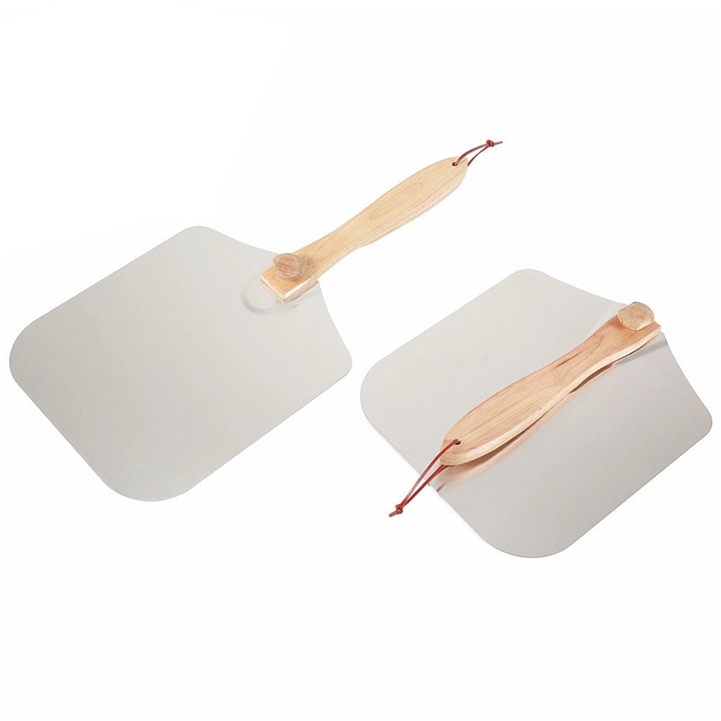 China Aluminum Pizza Shovel with Rotating Fold-able Handle manufacturer