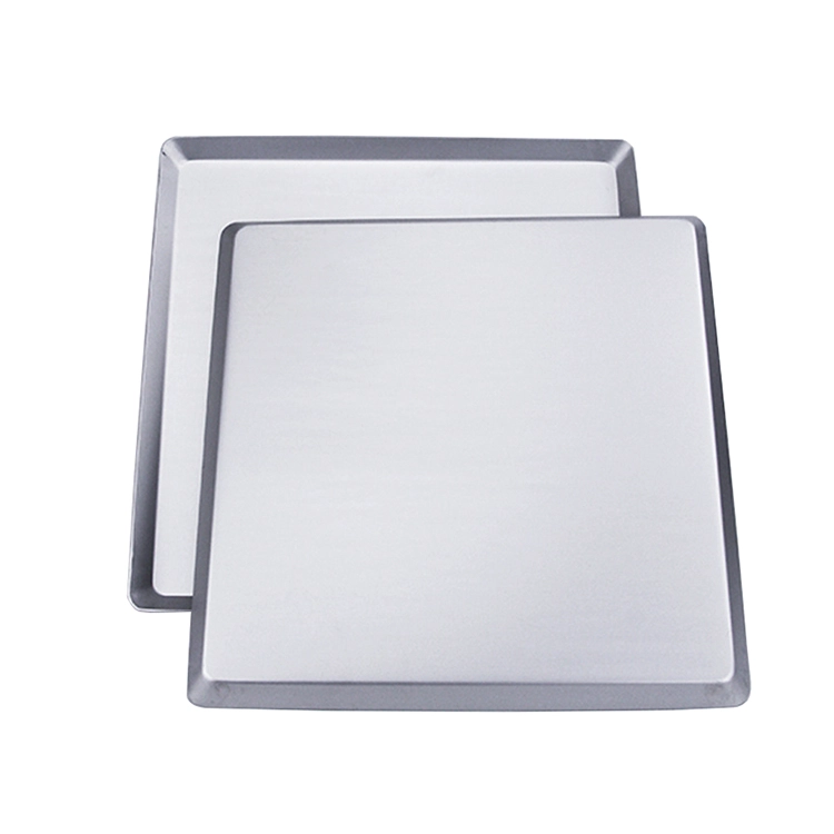 Bandeja de bandeja de horneado cuadrada de aluminio