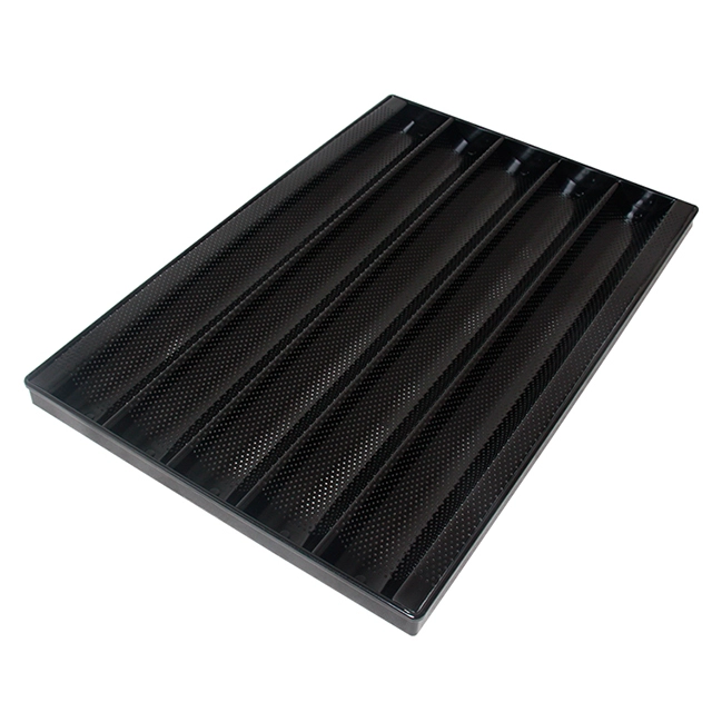 Fábrica al por mayor 4/5 filas Baguette de aluminio Bandeja