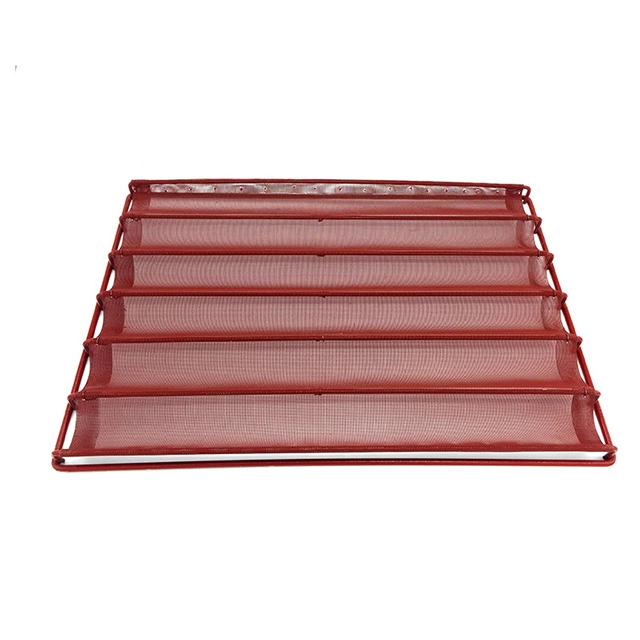 Hindi kinakalawang na Steel Wire Mesh Baguette Tray